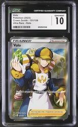 Pokemon Volo Ultra Rare Holo Crown Zenith 151/159 CGC Gem Mint 10