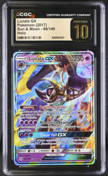 POP 1 🔥 Pokemon Lunala CGC Pristine 10 S&M Base 66/149 Pokemon Card