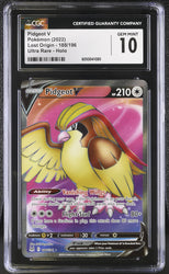 Pokemon Pidgeot V Ultra Rare Holo Lost Origin 188/196 CGC Gem Mint 10