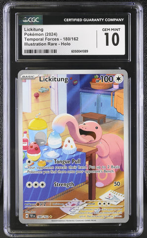 Pokemon Lickitung Illustration Rare Holo Temporal Forces 180/162 CGC Gem Mint 10