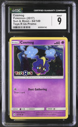 Pokemon Cosmog Toys R Us Stamped S&M Base 64/149 CGC 9 Mint Pokemon Cad