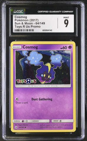 Pokemon Cosmog Toys R Us Stamped S&M Base 64/149 CGC 9 Mint Pokemon Cad