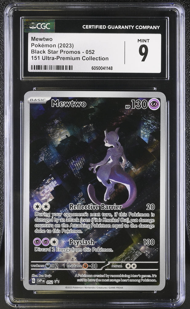 Pokemon Mewtwo Promo 052 CGC 9 Mint Pokemon Card