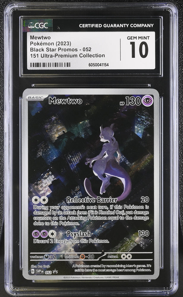 Pokemon Mewtwo Promo 052 CGC 10 Gem Mint Pokemon Card