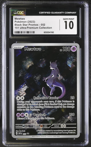 Pokemon Mewtwo Promo 052 CGC 10 Gem Mint Pokemon Card