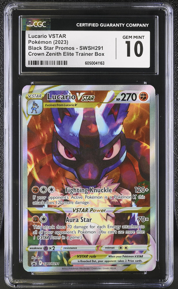 Pokemon Lucario VSTAR Promo 291 CGC 10 Gem Mint Pokemon Card
