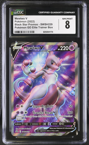 Pokemon Mewtwo V Promo 229 CGC 8 NM/Mint Pokemon Card