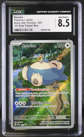 Pokemon Snorlax Promo 051 CGC 8.5 NM/MINT+ Pokemon Card