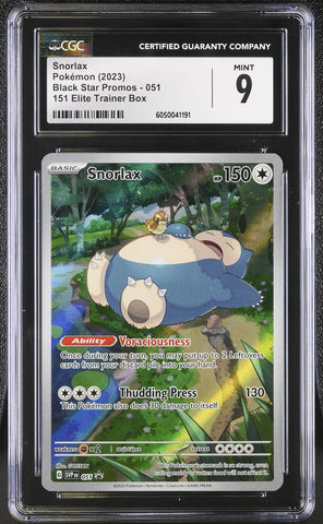 Pokemon Snorlax Promo 051 CGC 9 MINT Pokemon Card