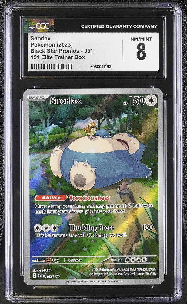 Pokemon Snorlax Promo 051 CGC 8 NM/Mint Pokemon Card