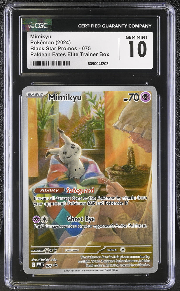 Pokemon Mimikyu Promo 075 CGC 10 Gem Mint Pokemon Card