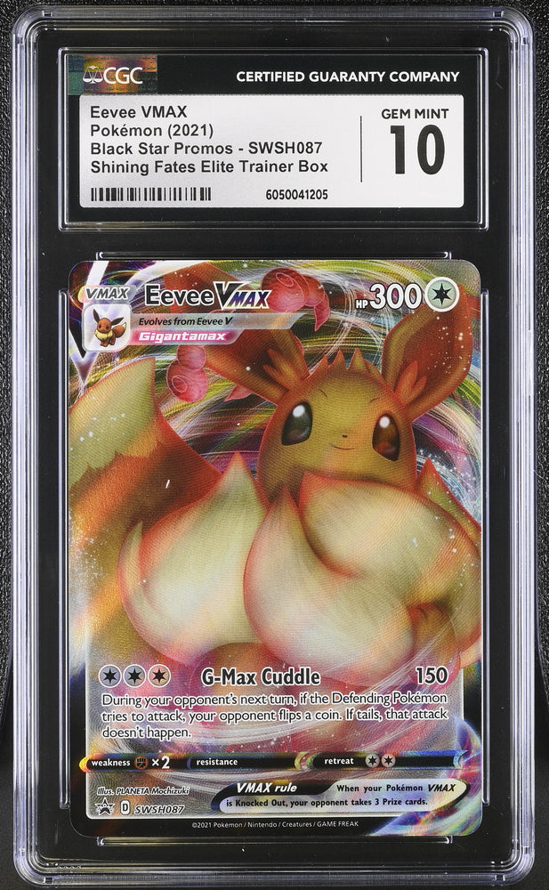 Pokemon Eevee VMAX Promo 2021 SW&SH Black Star Promo SWSH087 CGC Gem Mint 10