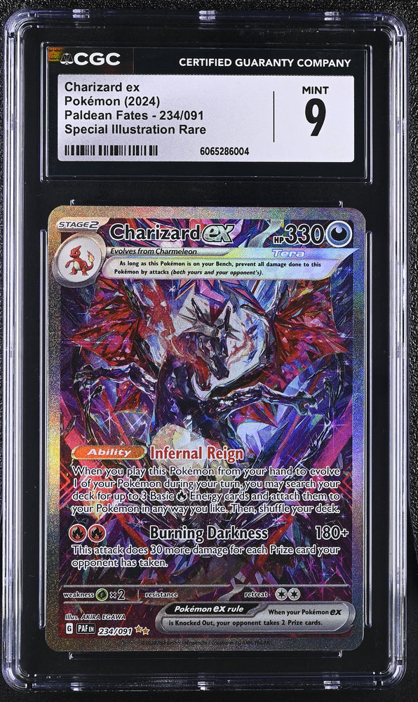 Pokemon Charizard ex Special Illustration Rare 2024 Paldean Fates 234/091 CGC Mint 9