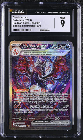 Pokemon Charizard ex Special Illustration Rare 2024 Paldean Fates 234/091 CGC Mint 9
