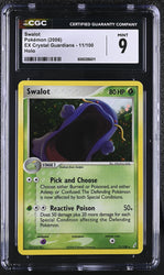 Pokemon Swalot Rare Holo 2006 EX Crystal Guardians 11/100 CGC Mint 9