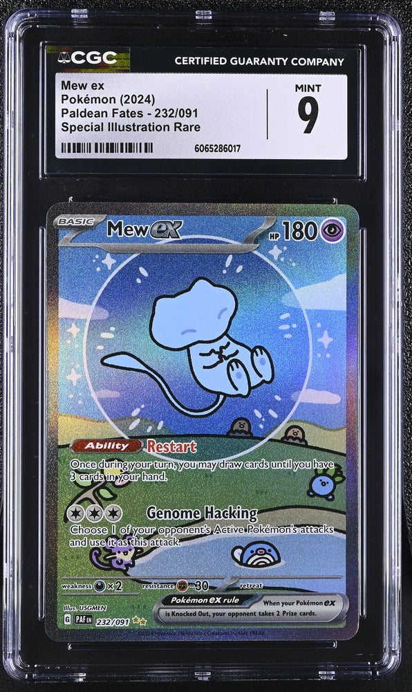 Pokemon Mew ex Special Illustration Rare 2024 Paldean Fates 232/091 CGC Mint 9