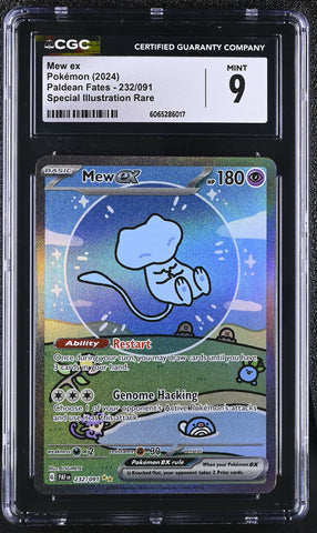 Pokemon Mew ex Special Illustration Rare 2024 Paldean Fates 232/091 CGC Mint 9