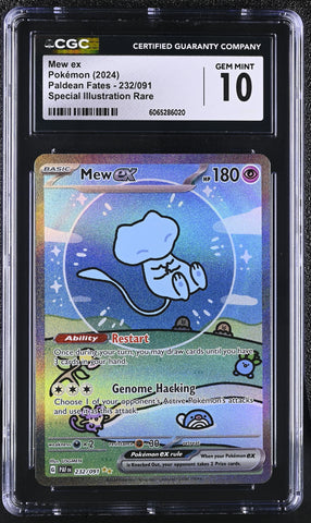 Pokemon Mew ex Special Illustration Rare Paldean Fates 232/091 CGC Gem Mint 10