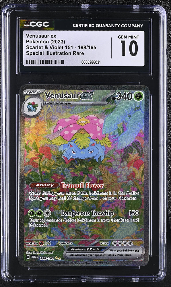 Pokemon Venusaur ex Special Illustration Rare 2023 S&V 151 198/165 CGC Gem Mint 10