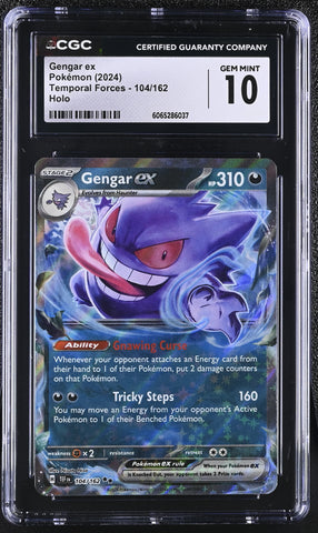 Pokemon Gengar EX Holo Temporal Forces 104/162 CGC Gem Mint 10