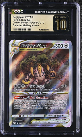 Pokemon Regigigas VSTAR Galarian Gallery Holo 2023 Crown Zenith GG55 CGC Pristine 10