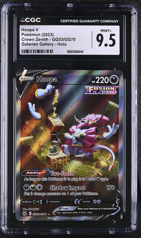 Pokemon Hoopa V Galarian Gallery Holo 2023 Crown Zenith GG53 CGC Mint+ 9.5