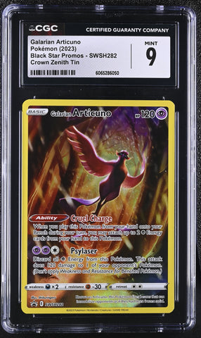 Pokemon Galarian Articuno Promo 2023 SW&SH Black Star Promo 282 CGC Mint 9