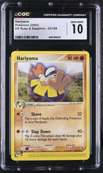 Pokemon Hariyama EX Ruby & Sapphire 33/109 CGC Gem Mint 10
