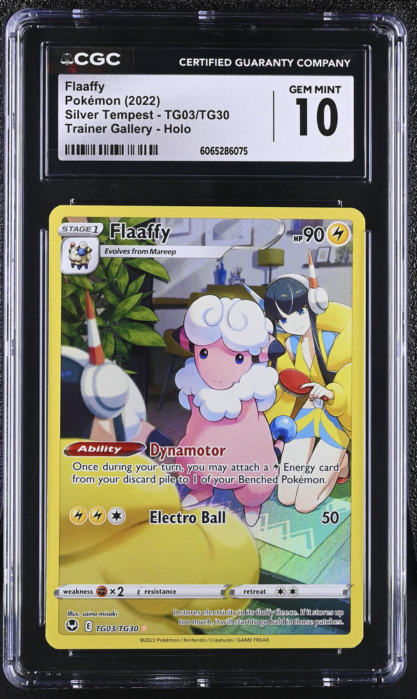Pokemon Flaaffy Trainer Gallery Holo Silver Tempest Tg03/tg30 CGC Gem Mint 10