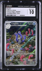 Pokemon Wugtrio Illustration Rare Holo Paldean Fates 224/091 CGC Gem Mint 10