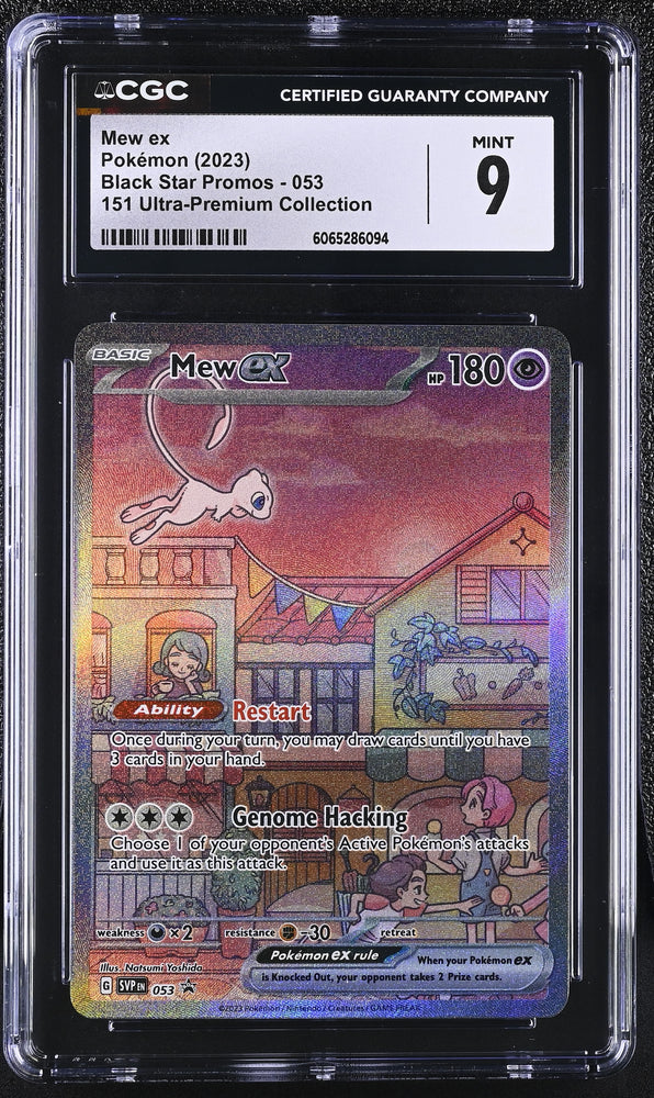 Pokemon Mew ex Alternate Art 2023 S&V Black Star Promo SVP053 151 UPC CGC Mint 9