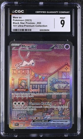 Pokemon Mew ex Alternate Art 2023 S&V Black Star Promo SVP053 151 UPC CGC Mint 9