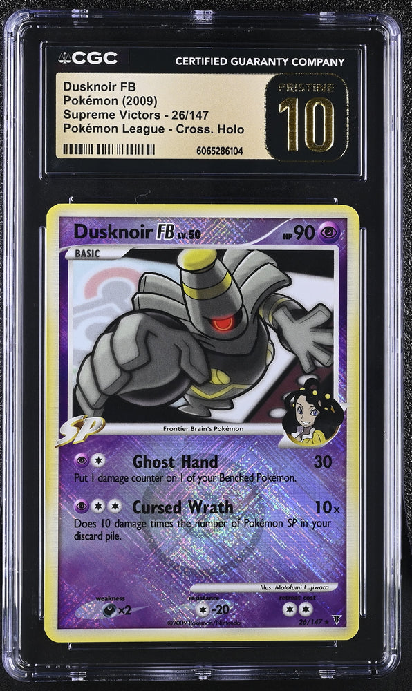 Pokemon Dusknoir FB ??POP 32??Pokemon League Cross. Holo 26/147 CGC Pristine 10