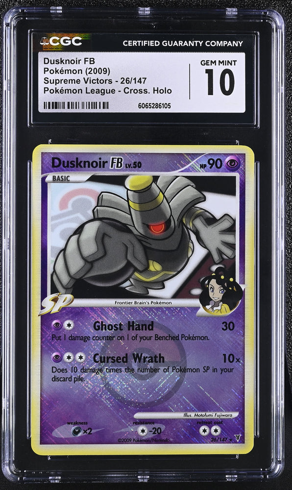 Pokemon Dusknoir FB Pokemon League Cross. Holo 26/147 CGC Gem Mint 10