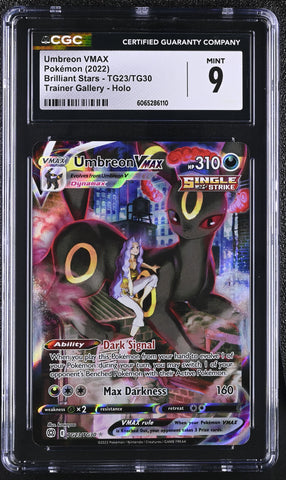 Pokemon Umbreon VMAX Trainer Gallery Holo 2022 Brilliant Stars TG23 CGC Mint 9