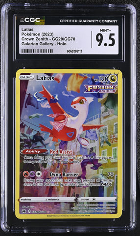Pokemon Latias Galarian Gallery Holo 2023 Crown Zenith GG20 CGC Mint+ 9.5