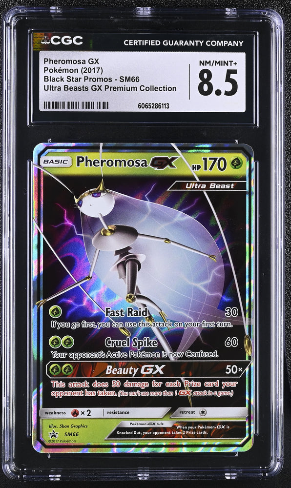 Pokemon Pheromosa GX Ultra Beasts Premium Collection SM66 CGC NM/Mint+ 8.5