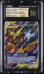 Pokemon Moltres & Zapdos & Articuno GX Black Star Promo SM210 CGC Pristine 10