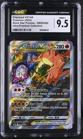Pokemon Charizard VSTAR Full Art Black Star Promo SWSH262 CGC Mint+ 9.5