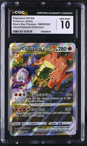 Pokemon Charizard VSTAR Promo 2022 SW&SH Black Star Promo SWSH262 CGC Gem Mint 10