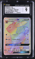 Pokemon Umbreon GX Rainbow Rare Holo Sun & Moon 154/149 CGC Mint 9