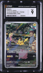 Pokemon Pikachu Illustration Rare Holo 2023 S&V 151 173/165 CGC Mint 9 Pokemon Card