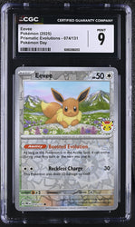 Pokemon Eevee 2025 Pokemon Day Exclusive Stamped Promo 074/131 CGC Mint 9