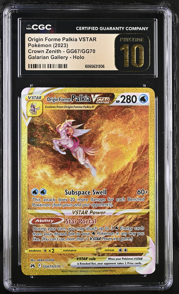 Pokemon Origin Forme Palkia Vstar 🔥POP 186🔥 GG67/GG70 CGC Pristine 10