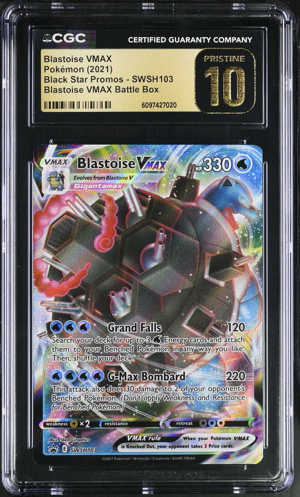 Pokemon Blastoise VMax ??44?? Black Star Promos SWSH103 CGC Pristine 10