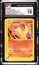 CGC 10 - 2002 WOTC Black Star Promo "Pokemon Center NY" Rapidash # 51