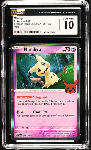 CGC 10 - 2024 Trick or Trade Mimikyu 037/091 COSMOS PIKACHU HALLOWEEN STAMPED