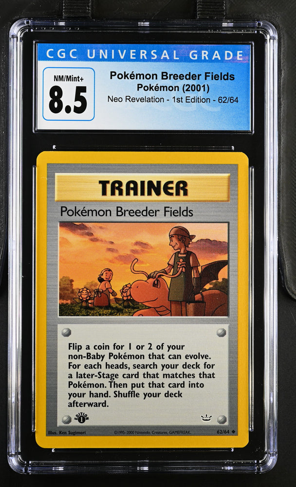 Pokemon Pokemon Breeder Fields Neo Revelation - 1st Ed. 62/64 CGC Nm/mint+ 8.5