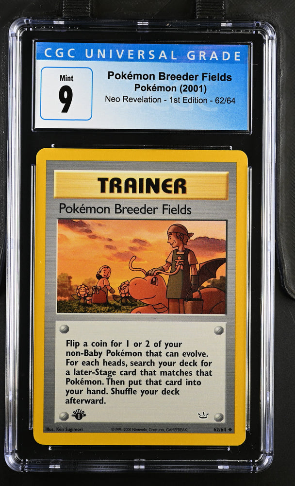 Pokemon Pokemon Breeder Fields Neo Revelation - 1st Ed. 62/64 CGC Mint 9