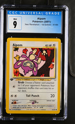 Pokemon Aipom Neo Revelation - 1st Ed. 41/64 CGC Mint 9